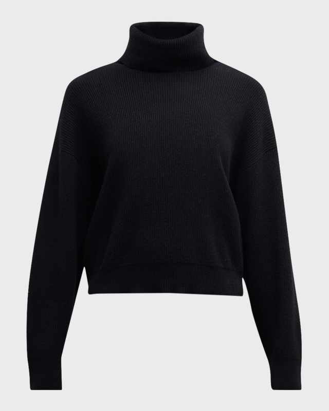 Cashmere Ribbed Turtleneck