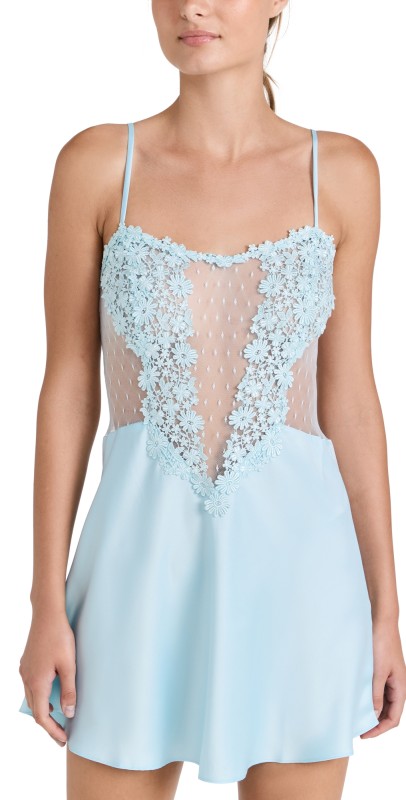 Flora Nikrooz Showstopper Chemise Light Blue