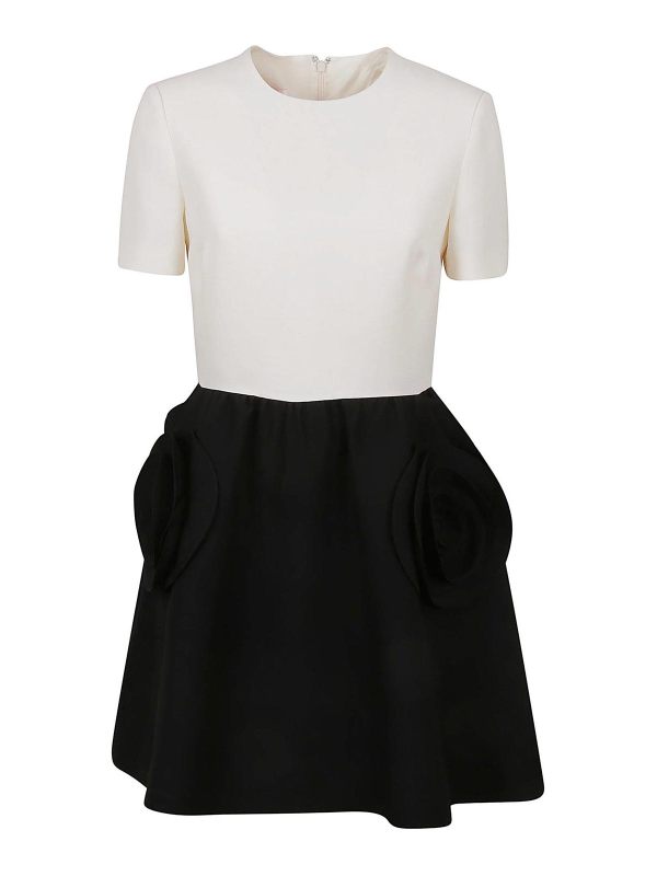 Valentino Garavani Robe Au Genou - Noir