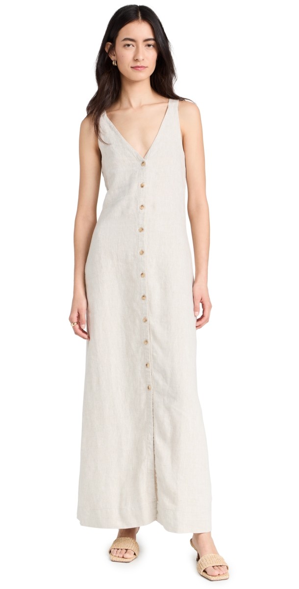 Faherty Big Suraxi Dress Flax