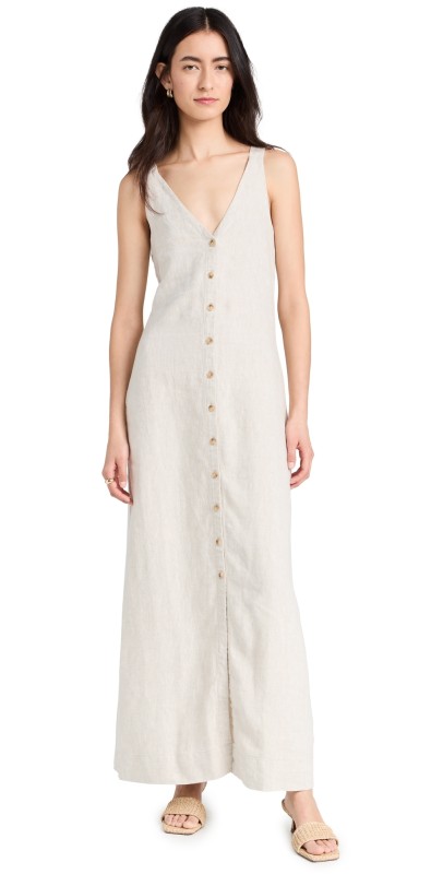 Faherty Big Suraxi Dress Flax