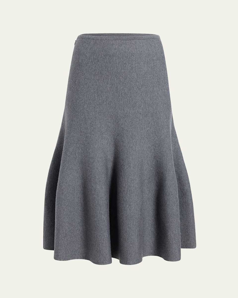 Odil Wool-Blend Midi Skirt