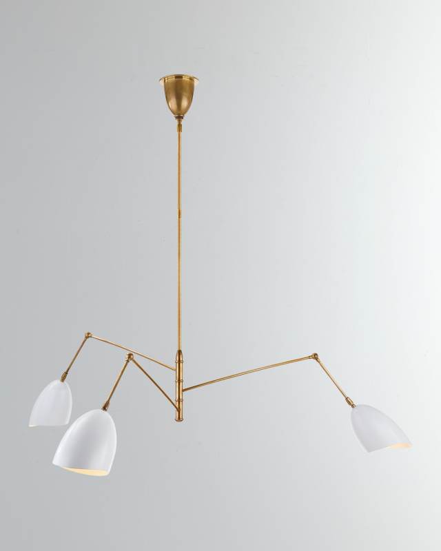 Sommerard Large Triple Arm Chandelier By AERIN
