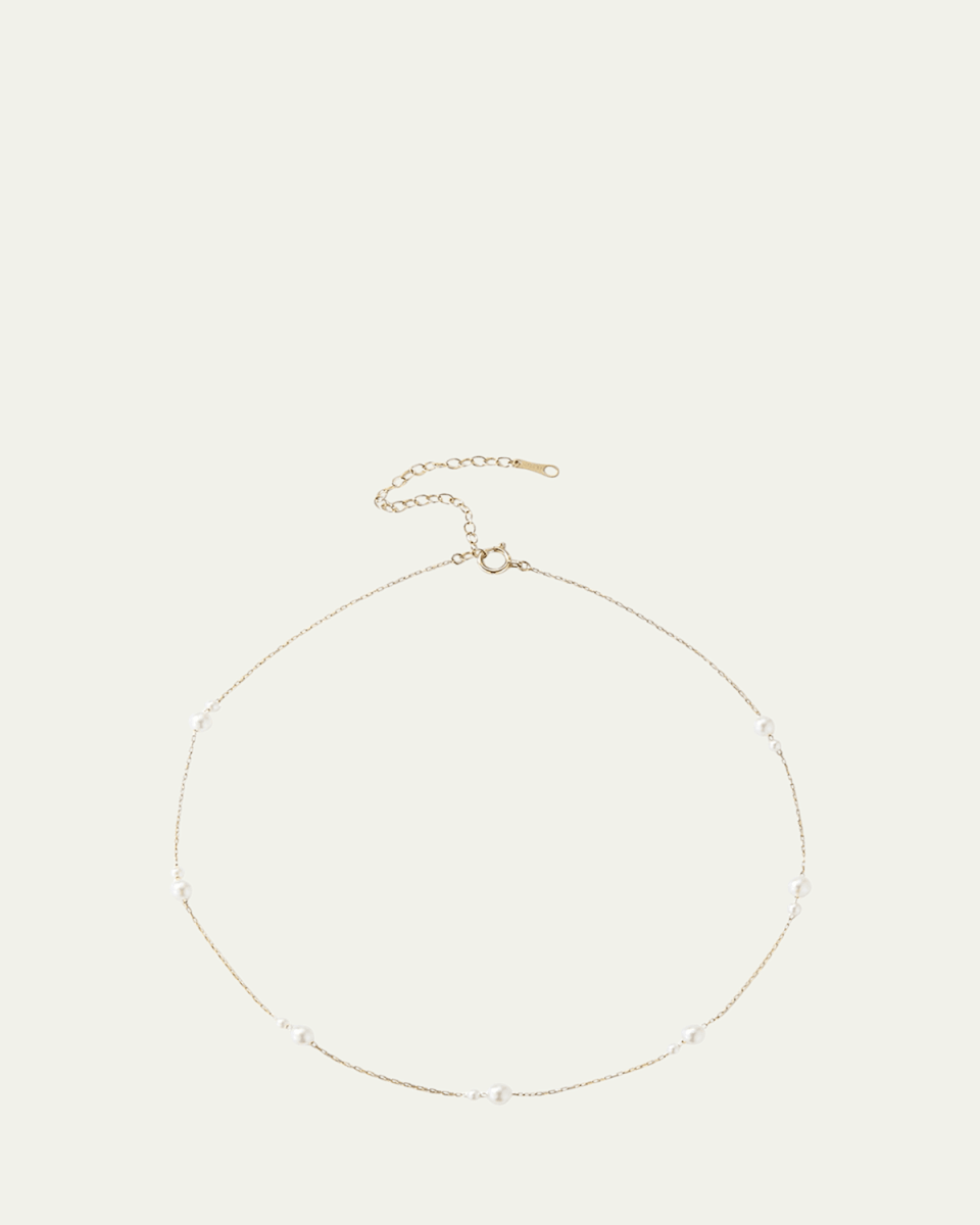 14k Akoya Pearl Pairs Necklace