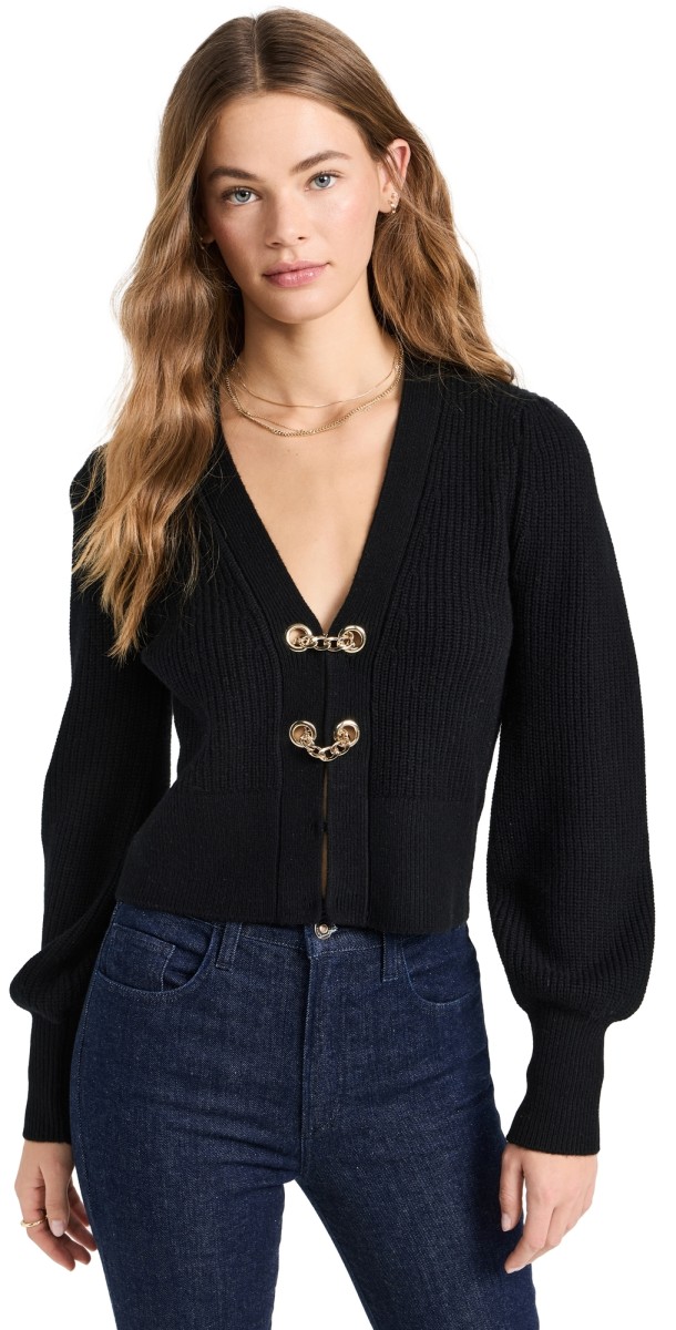 Generation Love Monse Cropped Cardigan Black