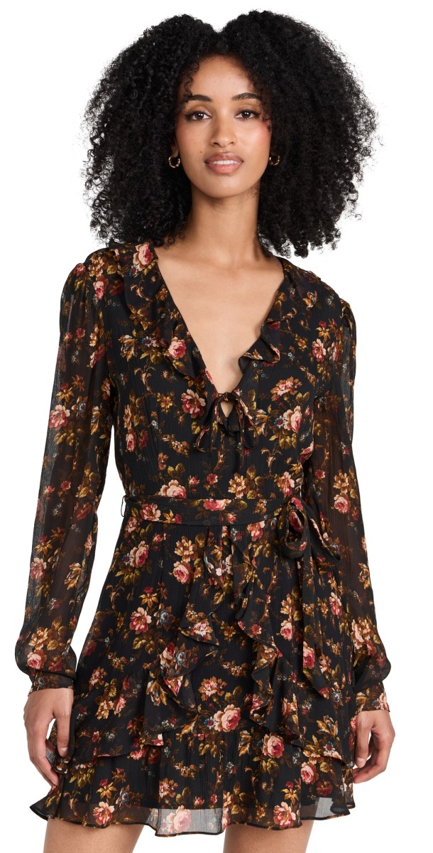PAIGE Tamera Dress Black Multi