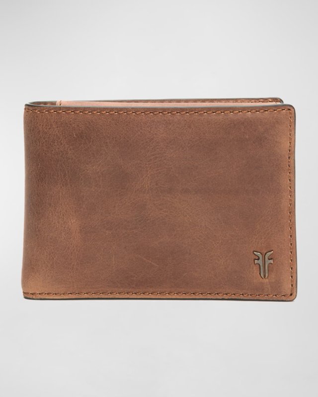 Men's Holden Burnished Leather Passcase Wallet