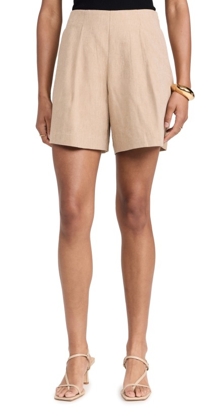 L'AGENCE Hadleigh Long Shorts Sand