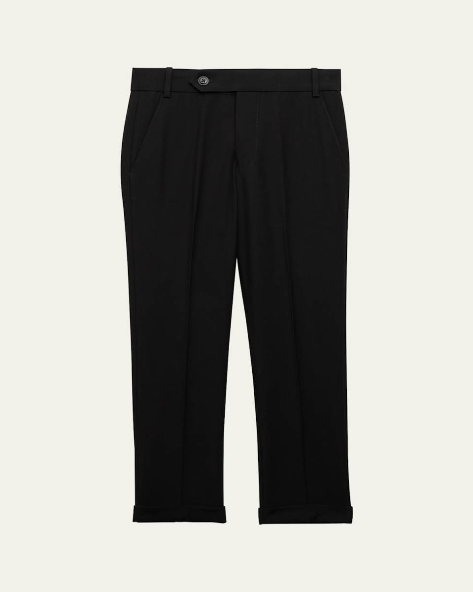 Boy's Luke Embroidered Trousers, Size 2-10