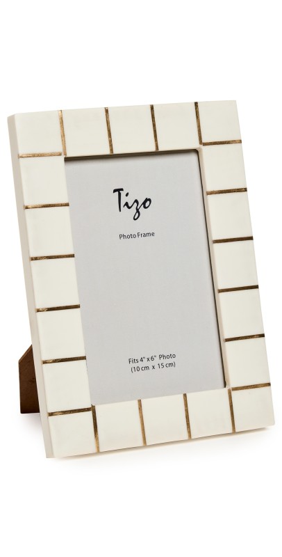 Tizo Design Photo Frame 4x6 Resin/Brass