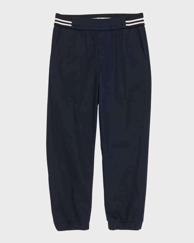 Boy's Stretch Cotton Joggers, Size 8-