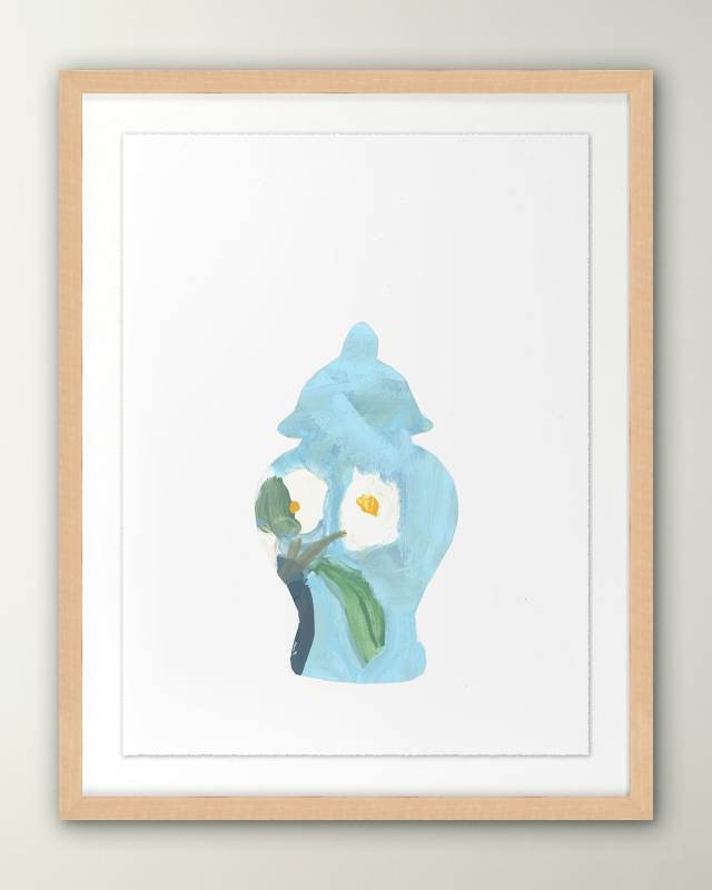Floral Ginger Jar 1' Digital Print Wall Art by Katie Re Scheidt