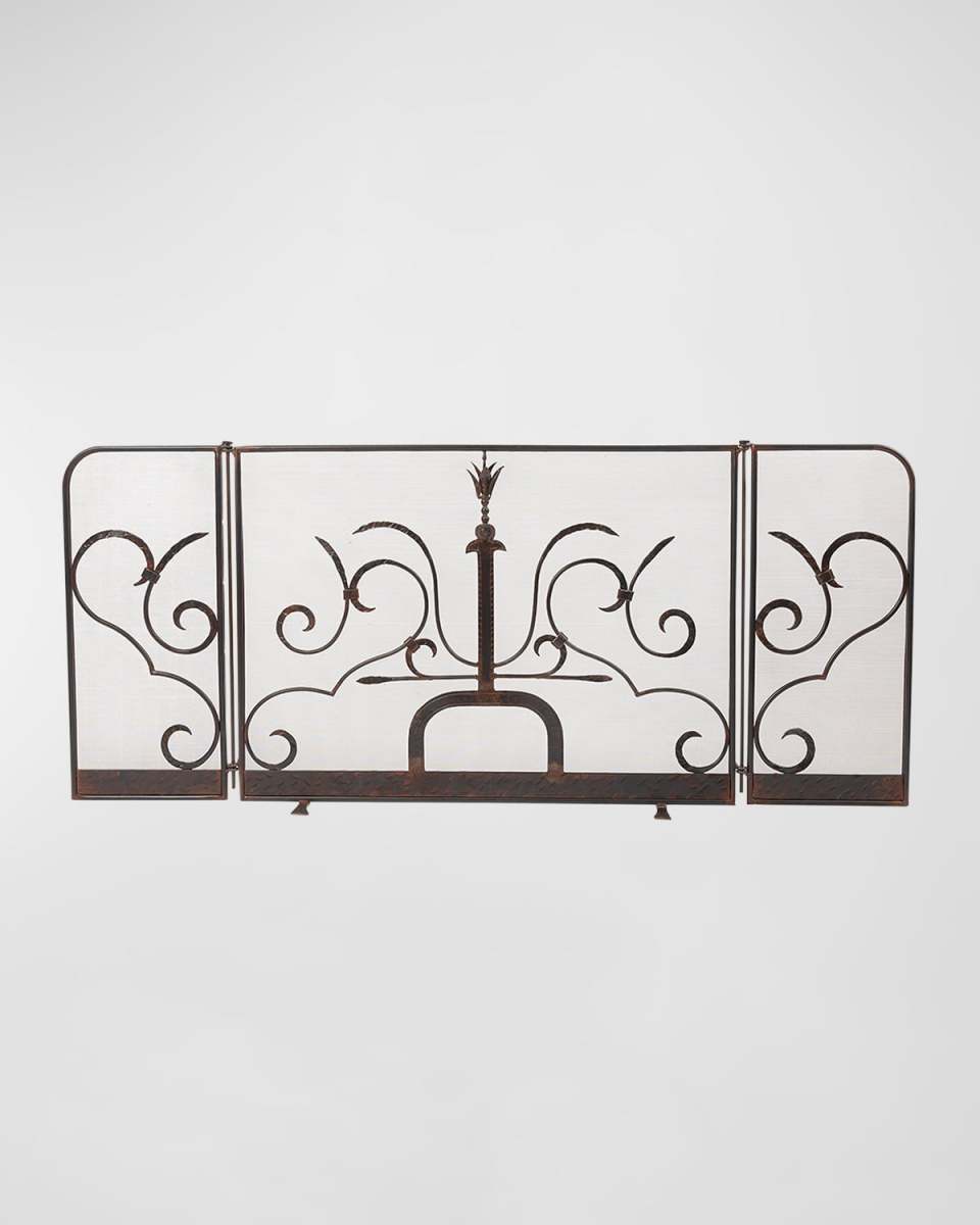 Maya Triple-Panel Fireplace Screen