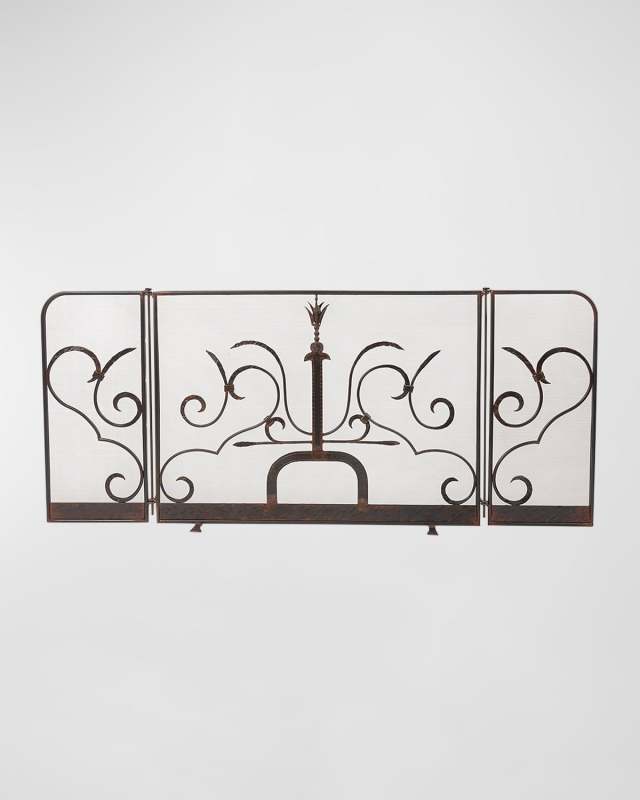 Maya Triple-Panel Fireplace Screen