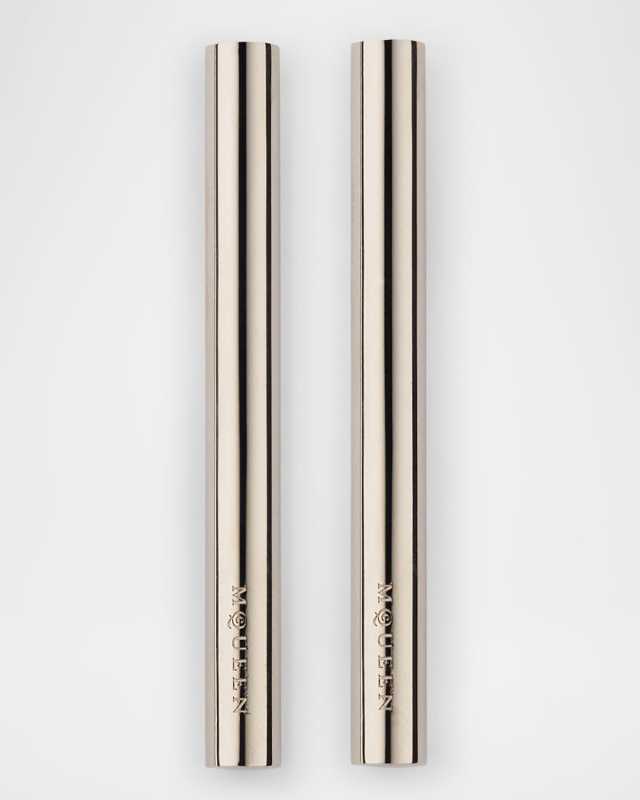 Logo Cross Bar Earrings