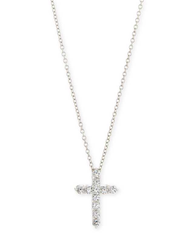 CZ Cross Pendant Necklace
