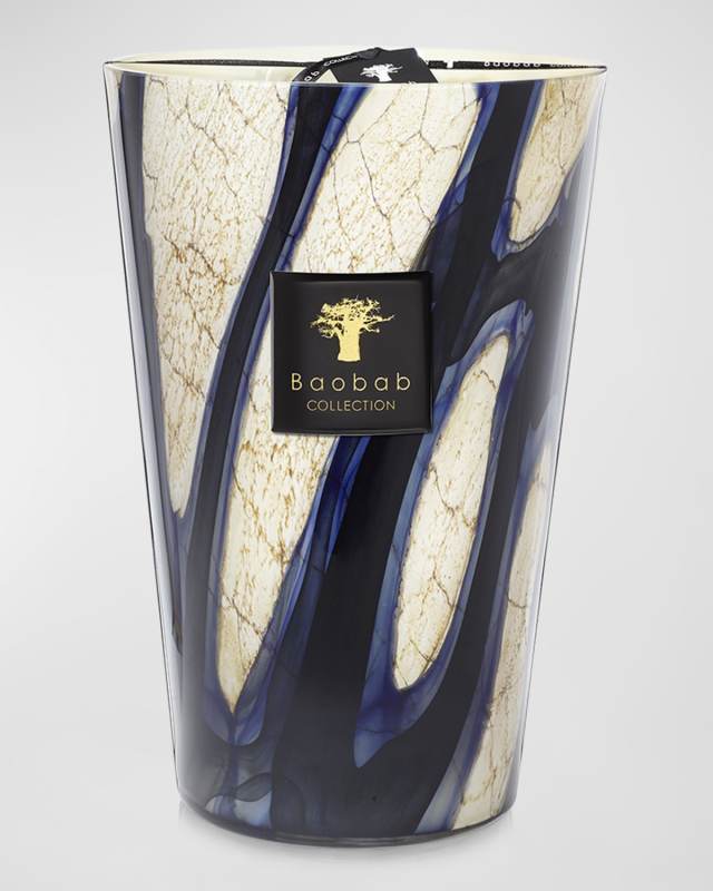 Stones Lazuli Candle, 14"