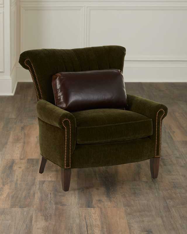 Yousef Velvet Wing Chair