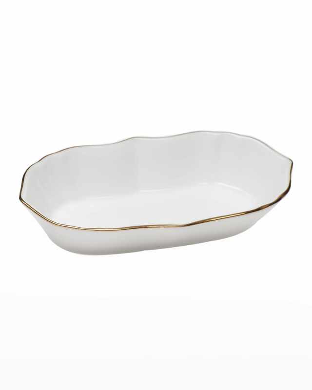 Golden Edge Narrow Pin Dish