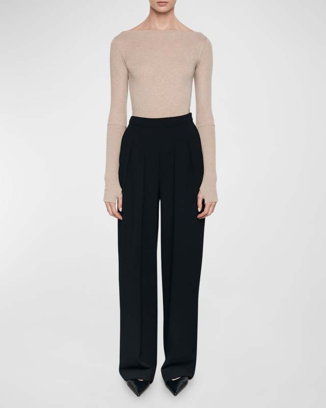 Cashmere Long-Sleeve Top