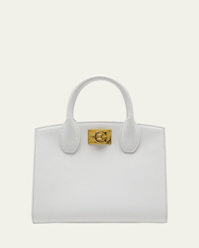 Studio Box Mini Leather Top-Handle Bag