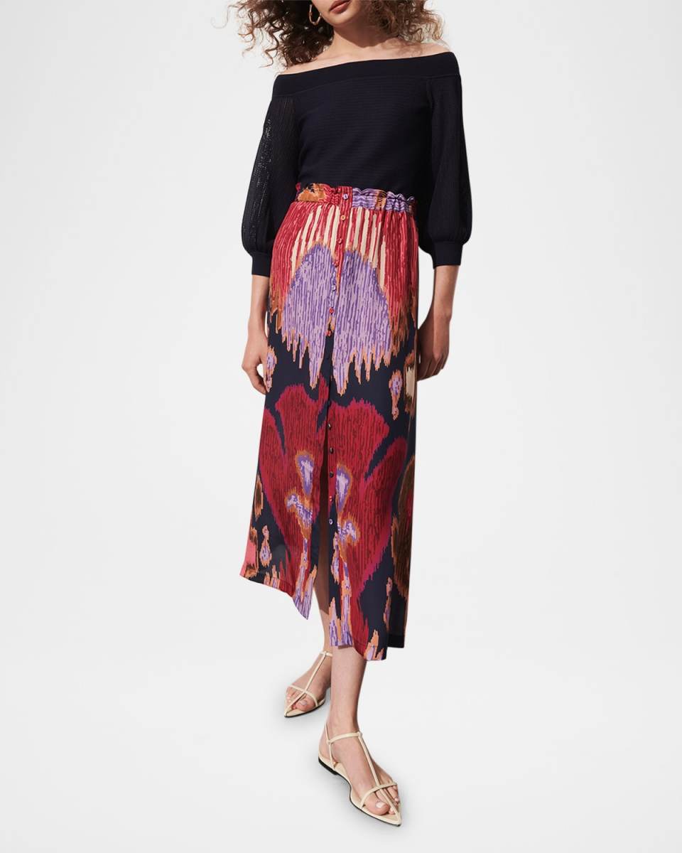Gloria Off-The-Shoulder 3/4-Sleeve Sweat