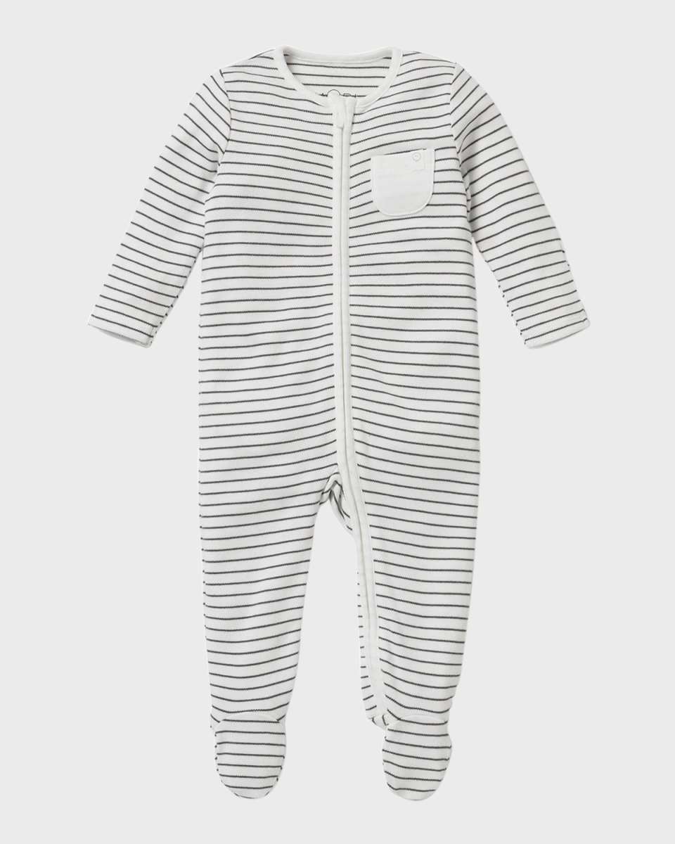 Kid's Zip Up Footie Pajamas, Size Newborn-12