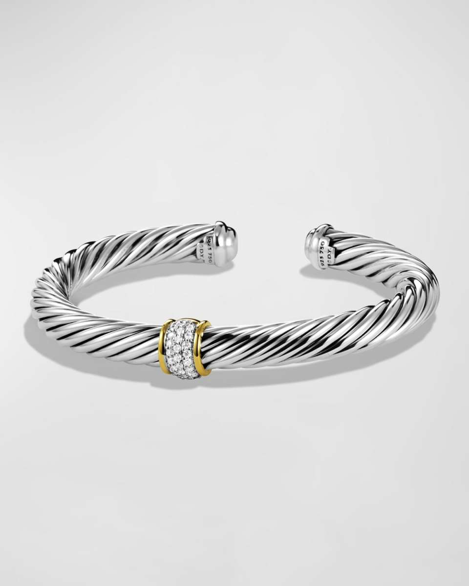 Cable Classics Bracelet with Diamonds and Gol