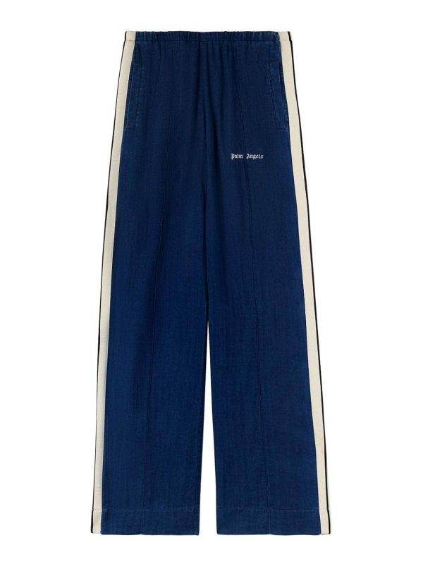 Palm Angels Pantalons Décontractés - Bleu