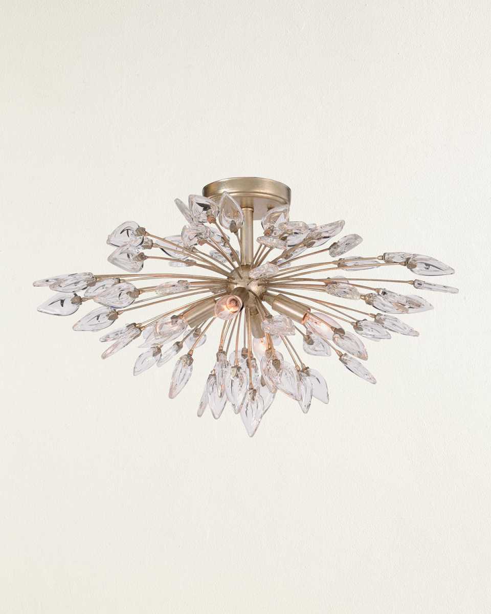 Reveille Crystal Constellation 4-Light Semi-Flush Light Fixture