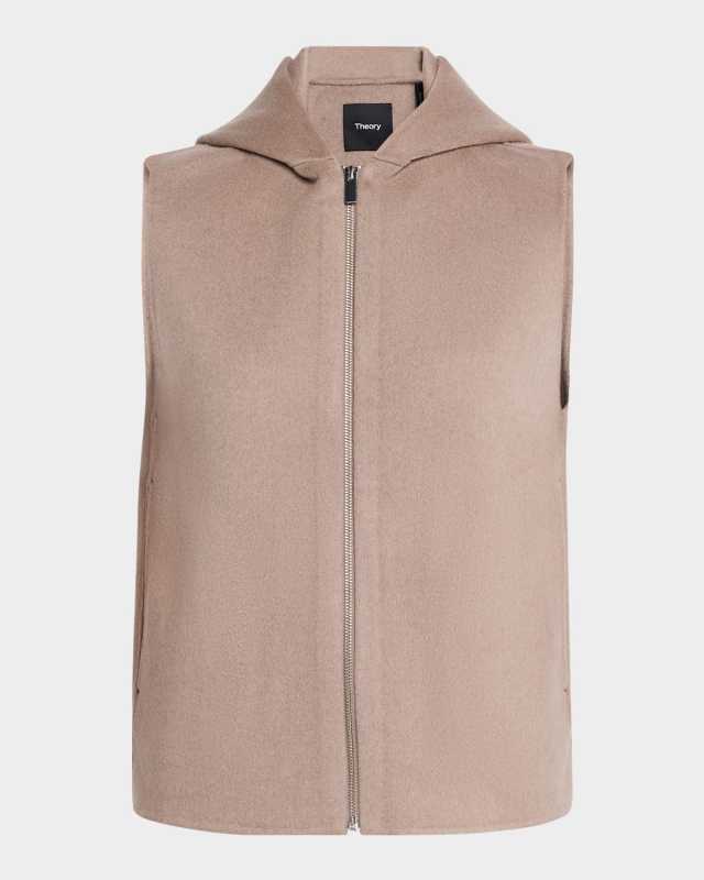 New Divide Wool Hooded Vest