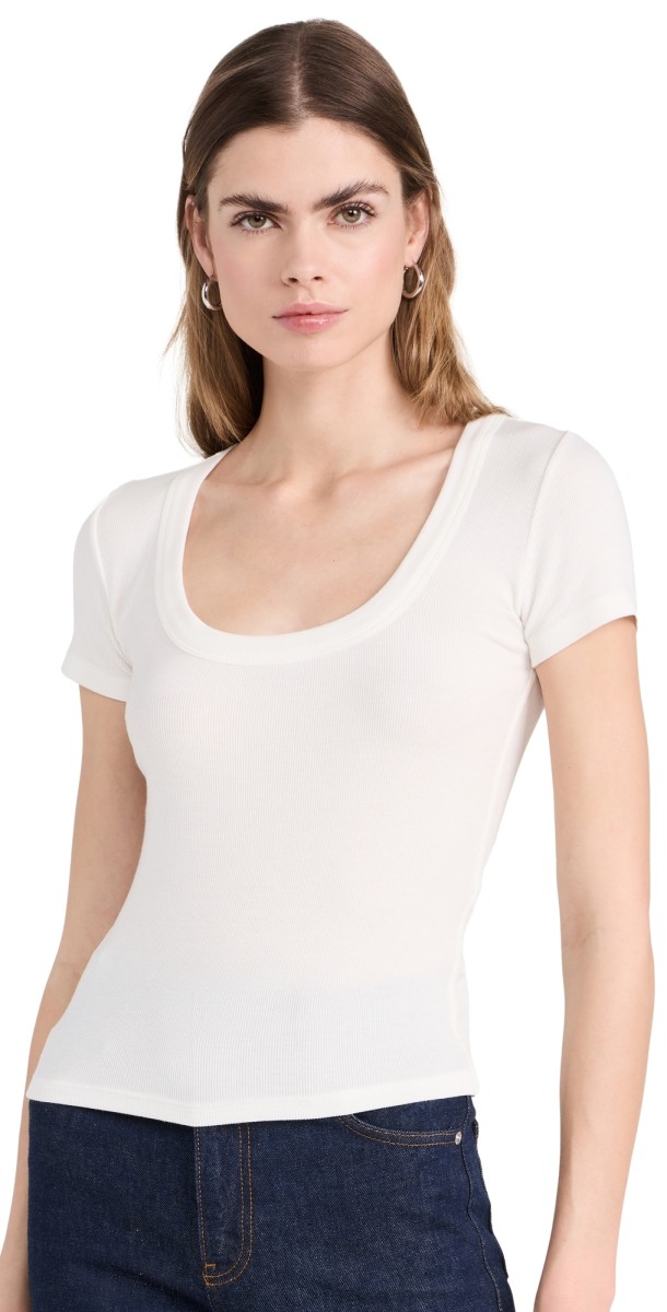 FRAME Rib Baby Tee Fatigue