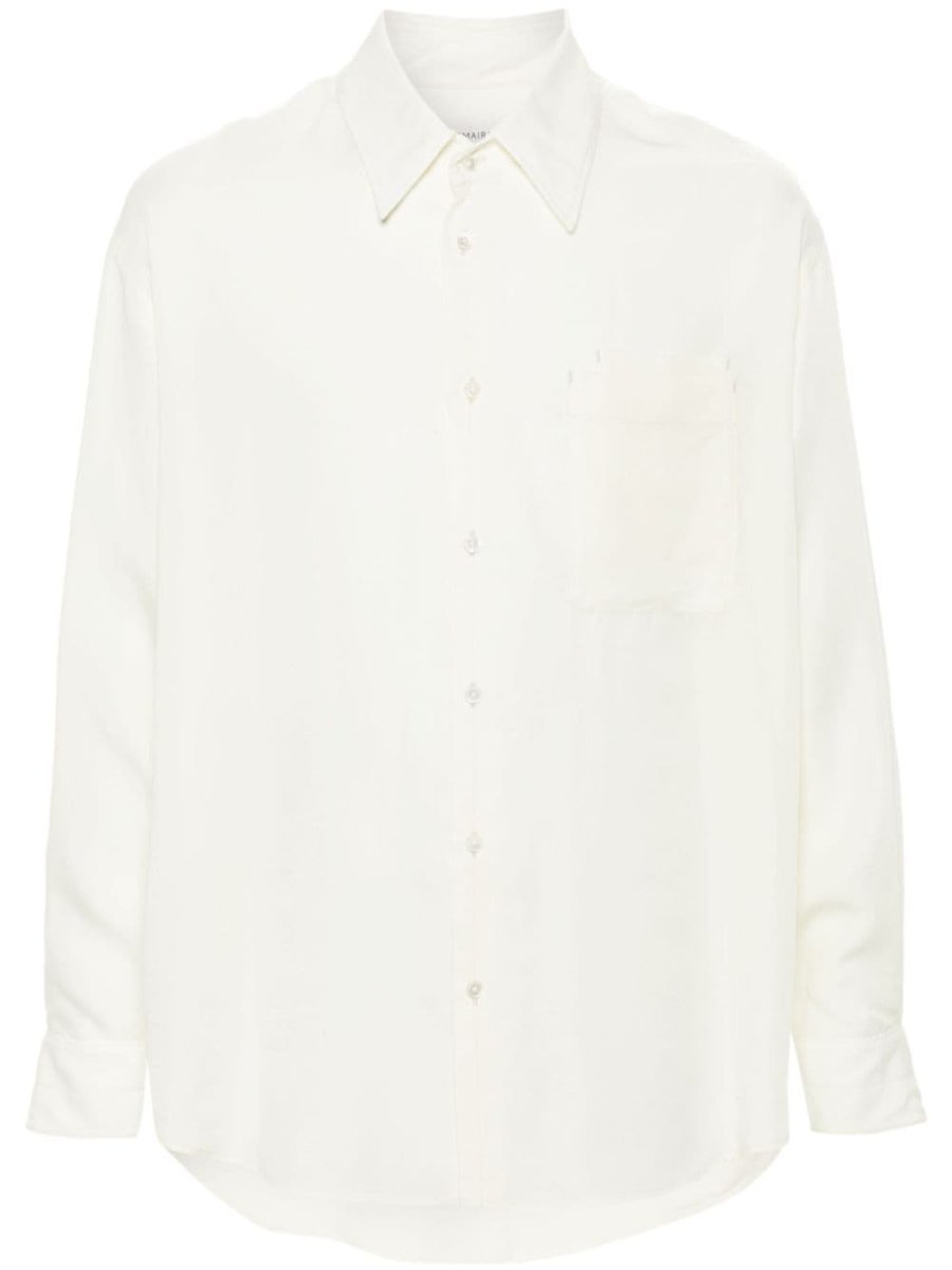 double-pocket lyocell shirt