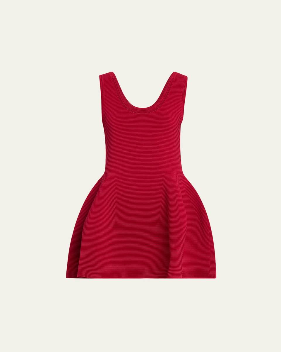 Larina Scoop-Neck Sleeveless Fit & Flare Mini Dress