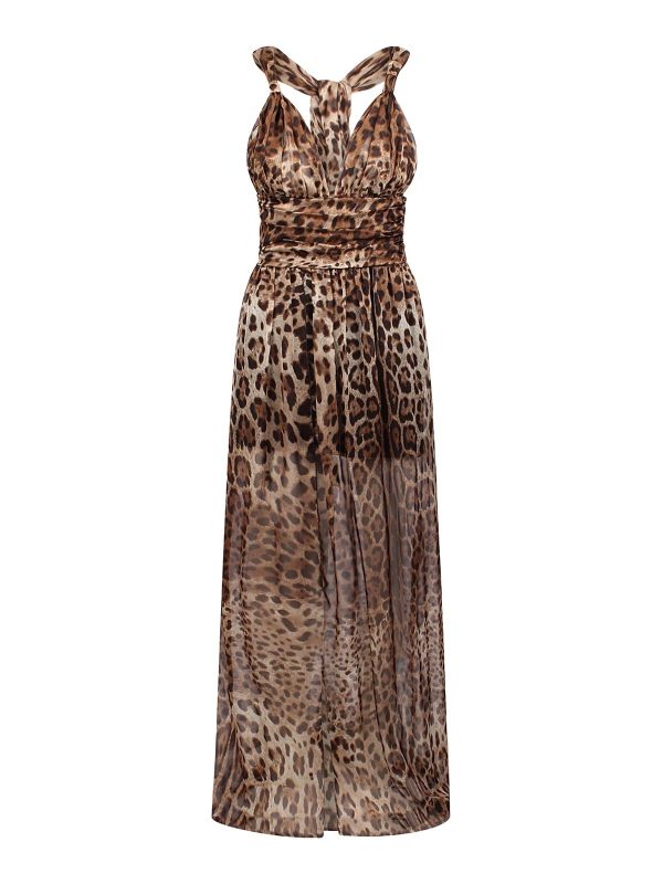 Dolce & Gabbana Maxi Robe - Imprimé Animal