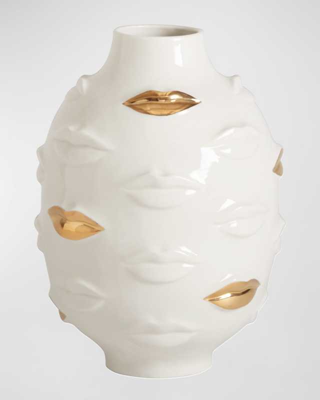 Gilded Muse Gala Round Vase
