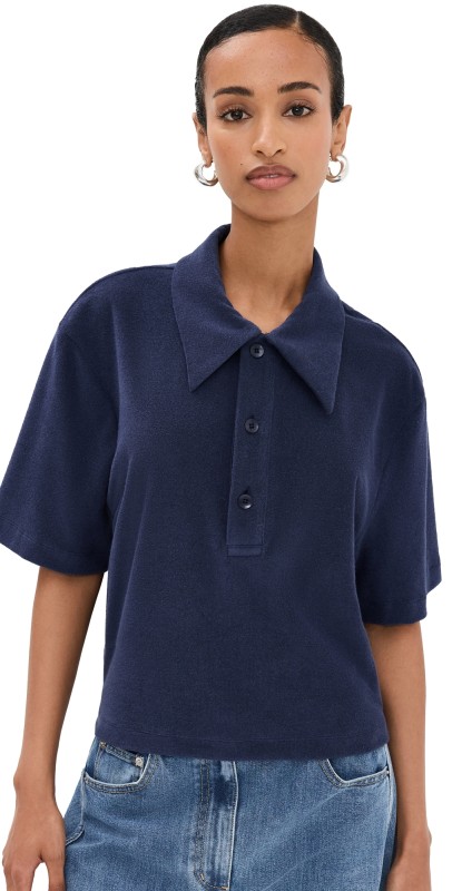 Tibi Terry Polo Navy