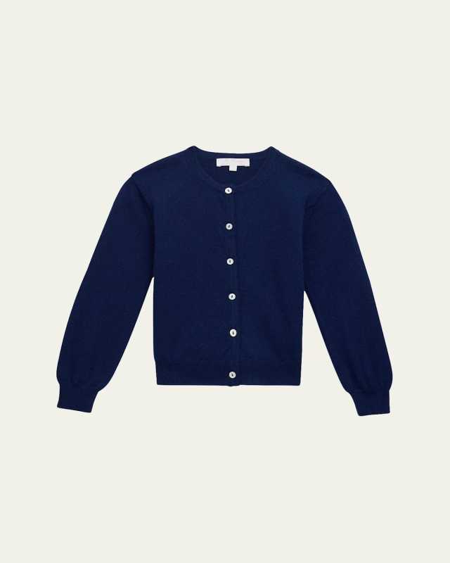 Girl's Ribbed Cardigan, Size 4-12
