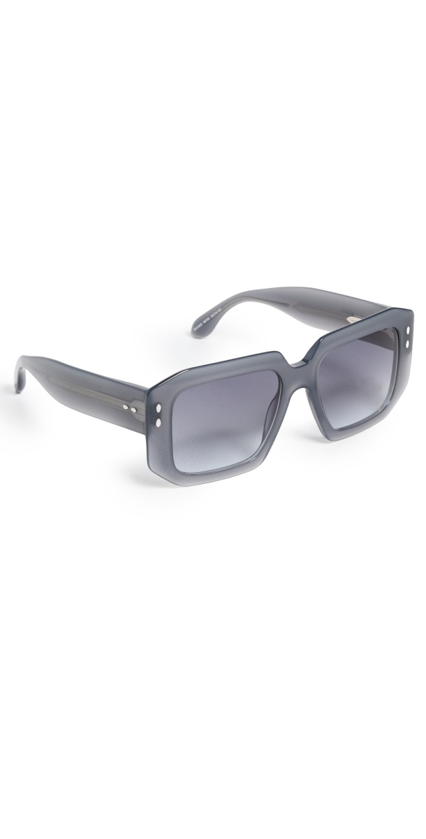 Isabel Marant The Maxi Temple Rectangular Sunglasses Grey
