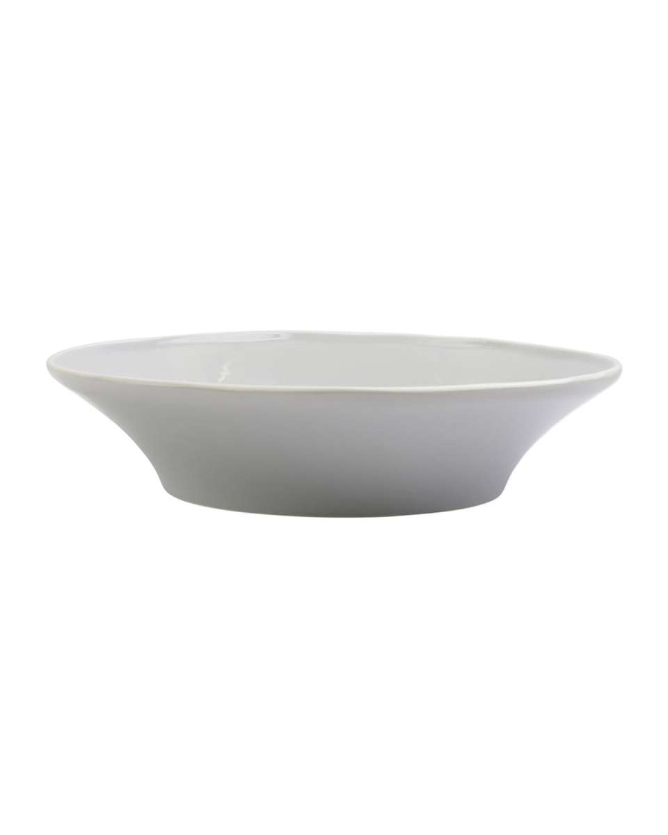 Chroma Light Gray Shallow Bowl
