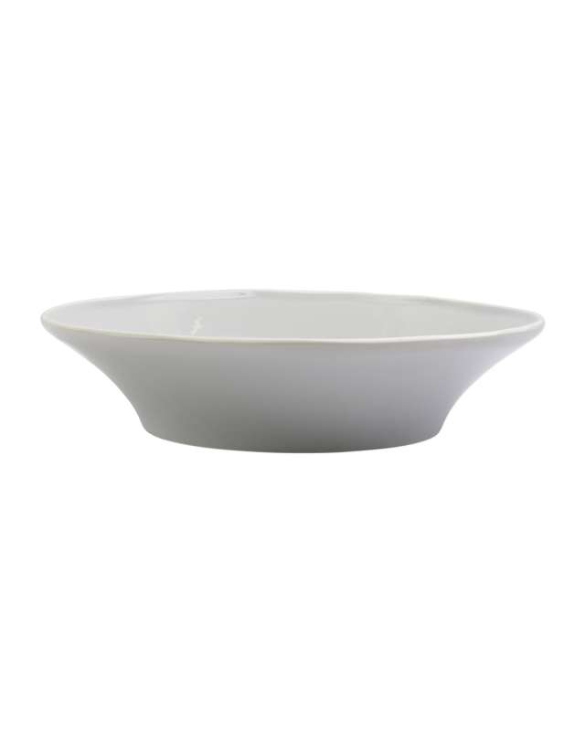 Chroma Light Gray Shallow Bowl