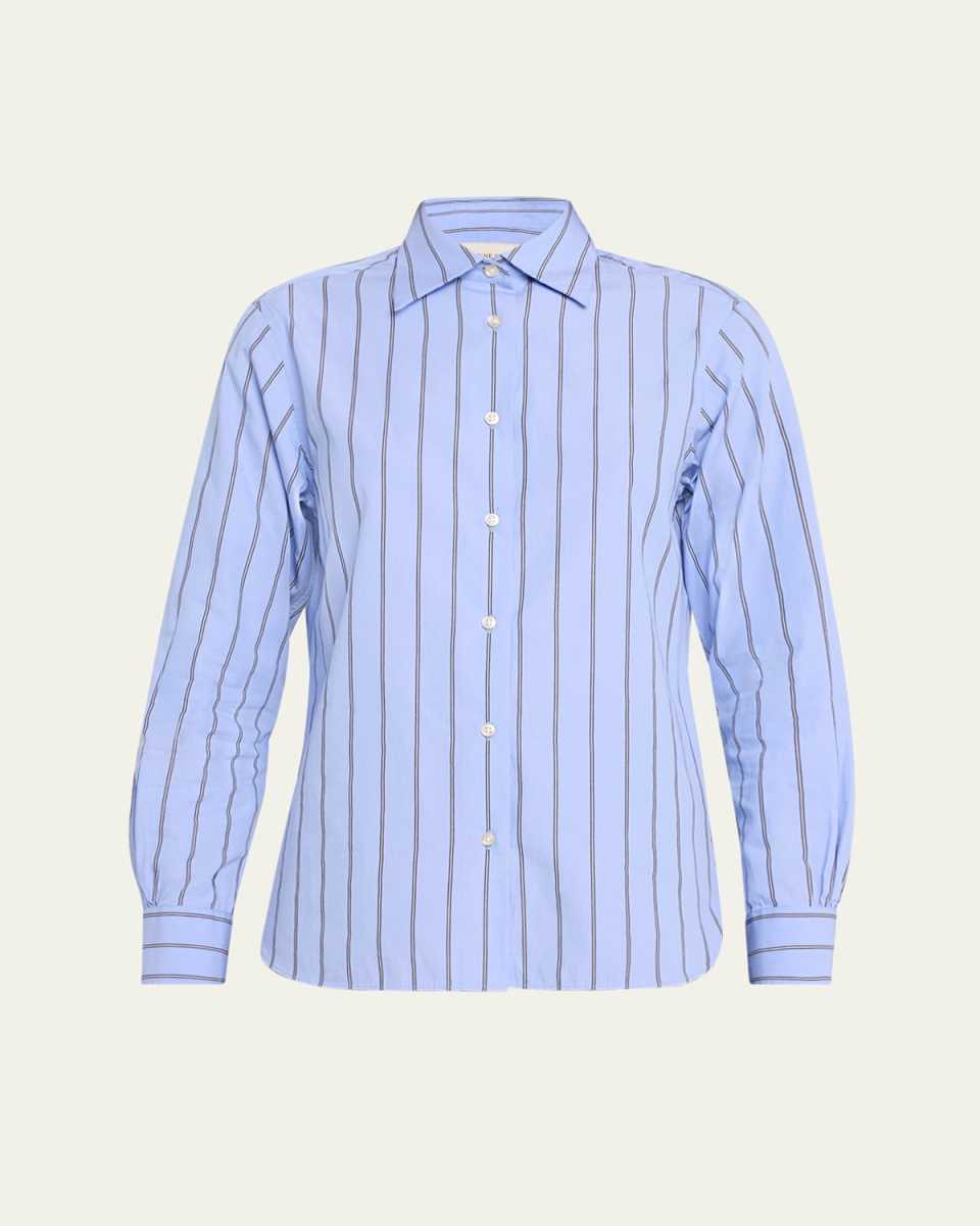 Ella Stripe Button-Front Shirt
