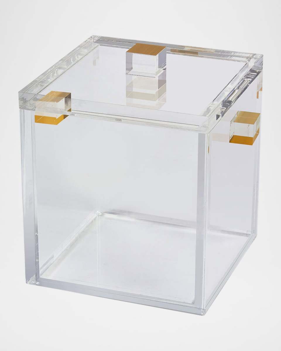 Clear Lucite Ice Bucket with Lid