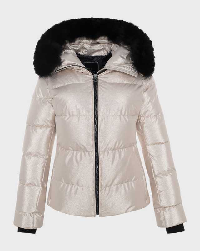Apres-Ski Jacket With Detachable Toscana Lamb Shearling Hood Trim