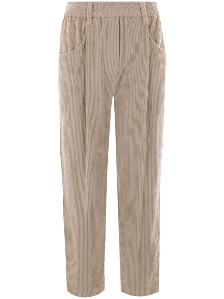 straight-leg corduroy trousers