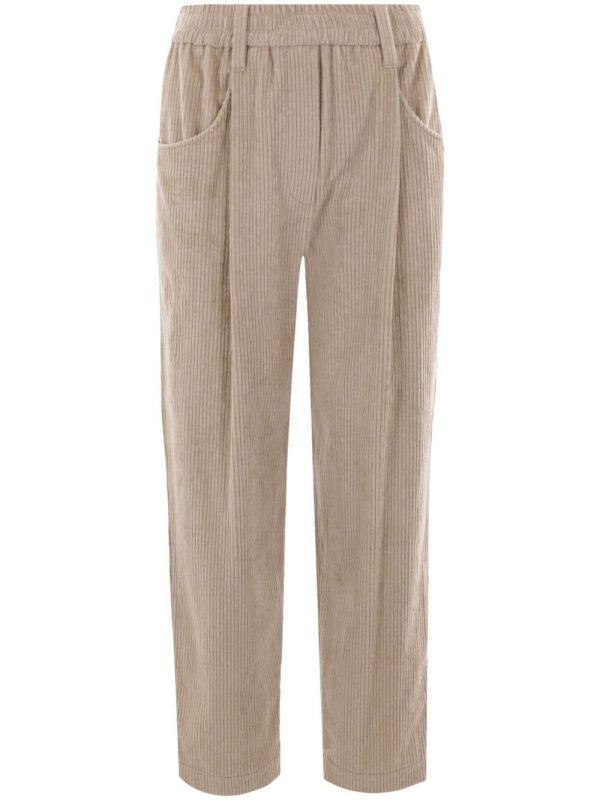 straight-leg corduroy trousers