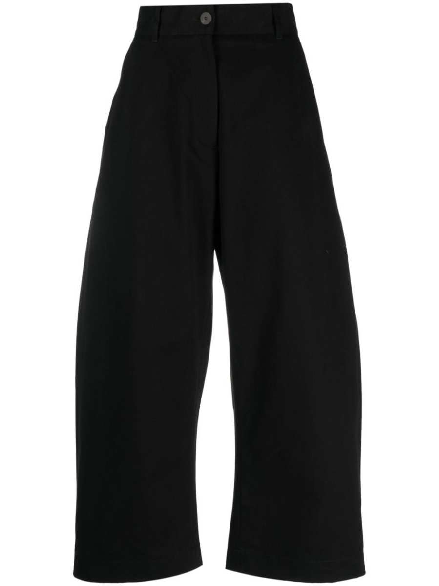 Chalco cotton wide-leg trousers