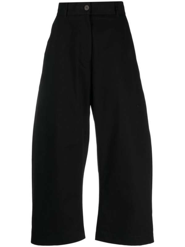 Chalco cotton wide-leg trousers