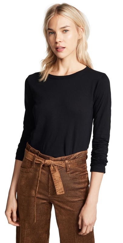 Velvet Lizzie Long Sleeve Tee Black