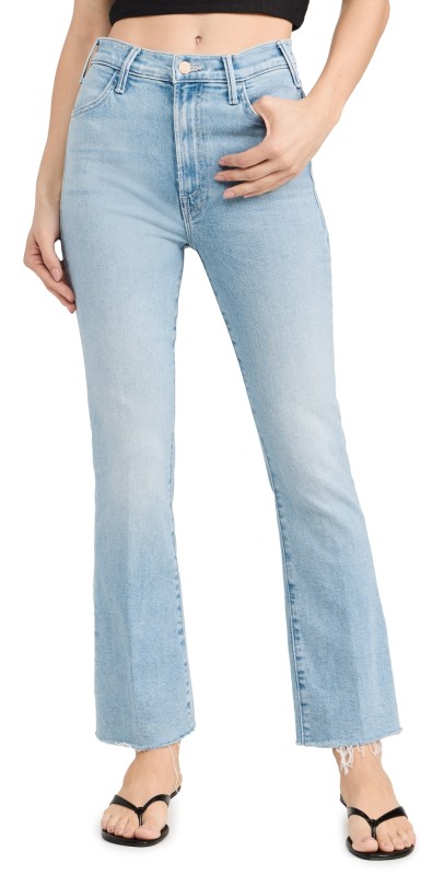 MOTHER The Hustler Ankle Fray Jeans Lost Art